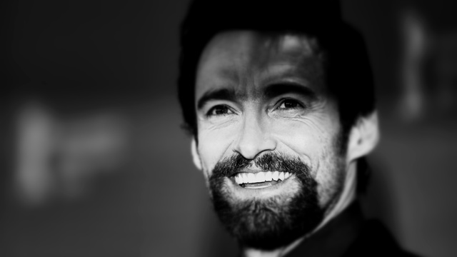 Hugh Jackman Black and White